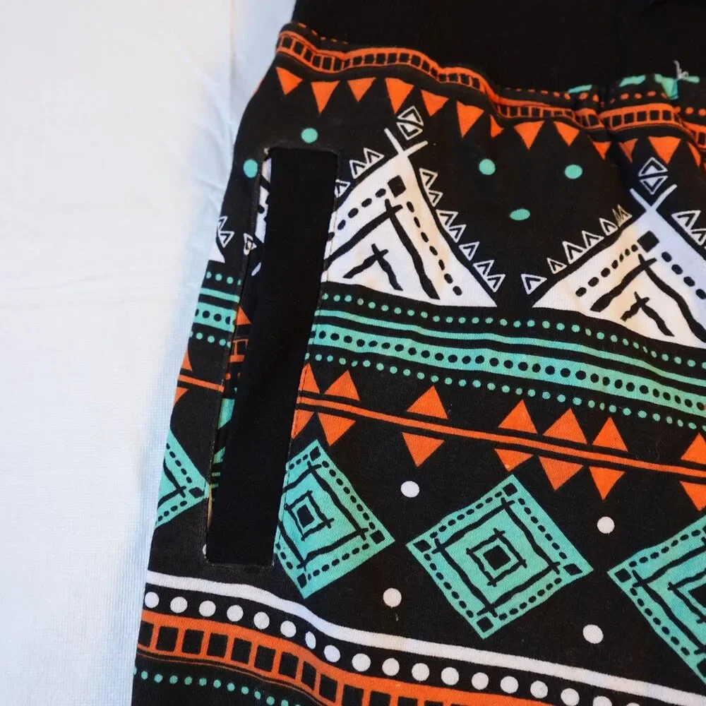 Baker & Mercer Pants Mens Large Aztec Joggers Drawstring Pocket Athletic Casual - Picture 9 of 9